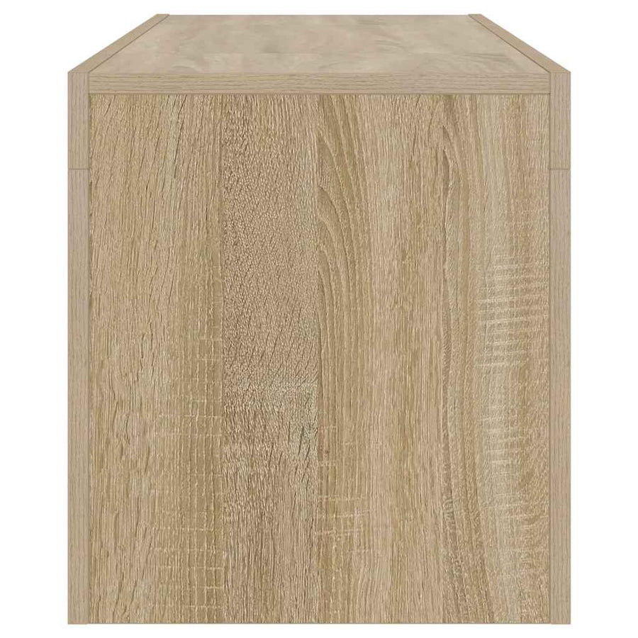 TV Cabinet with LED Lights Sonoma Oak 120x35x40 cm