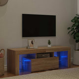 TV Cabinet with LED Lights Sonoma Oak 120x35x40 cm