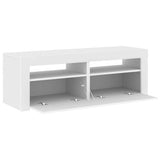 TV Cabinet with LED Lights White 120x35x40 cm - Extra Image