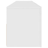 TV Cabinet with LED Lights White 120x35x40 cm