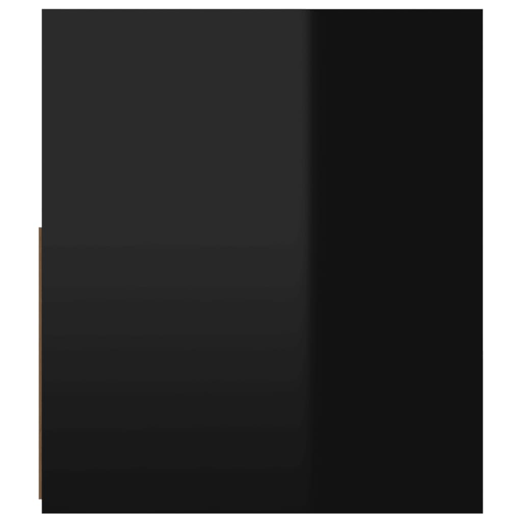TV Cabinet with LED Lights High Gloss Black 120x35x40 cm