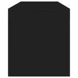 TV Cabinet with LED Lights Black 140x36.5x40 cm