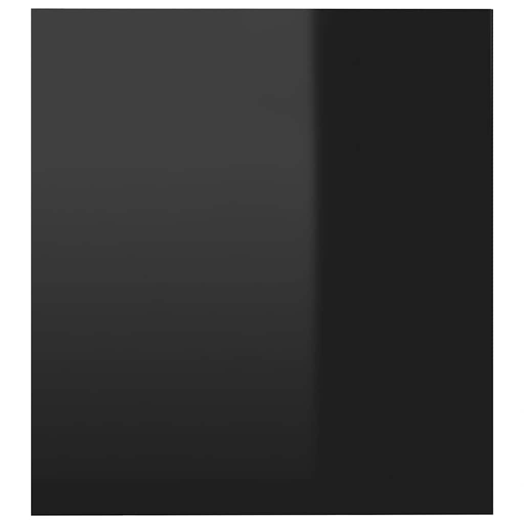 TV Cabinet with LED Lights High Gloss Black 140x36.5x40 cm