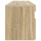TV Cabinet with LED Lights Sonoma Oak 90x35x40 cm