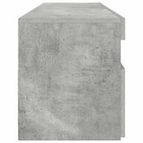 TV Cabinet with LED Lights Concrete Grey 90x35x40 cm - Low Angle