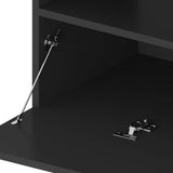 2 Piece TV Cabinet Set with LED Lights Black 75x35x40 cm