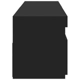 2 Piece TV Cabinet Set with LED Lights Black 75x35x40 cm
