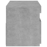 TV Cabinet with LED Lights Concrete Grey 75x35x40 cm - Low Angle