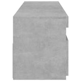 TV Cabinets 2 pcs with LED Lights Concrete Grey 75x35x40 cm - Low Angle