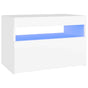 TV Cabinet with LED Lights White 60x35x40 cm