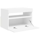 TV Cabinet with LED Lights White 60x35x40 cm - Extra Image
