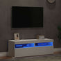 TV Cabinets with LED Lights 2 pcs White 60x35x40 cm