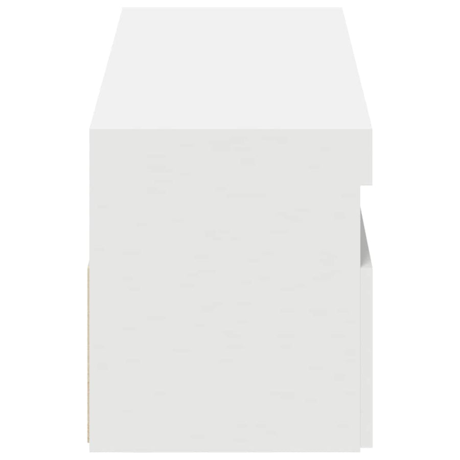 TV Cabinets with LED Lights 2 pcs White 60x35x40 cm