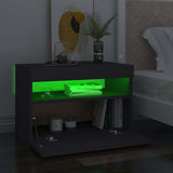 TV Cabinet with LED Lights Grey 60x35x40 cm