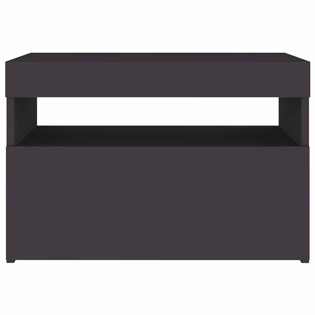 TV Cabinet with LED Lights Grey 60x35x40 cm