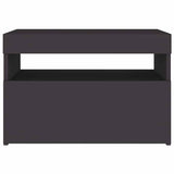 TV Cabinet with LED Lights Grey 60x35x40 cm