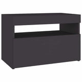 TV Cabinet with LED Lights Grey 60x35x40 cm - Extra Image