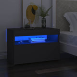 TV Cabinet with LED Lights Grey 60x35x40 cm