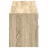 TV Cabinets with LED Lights 2 pcs White and Sonoma Oak 60x35x40 cm