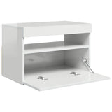 TV Cabinet with LED Lights High Gloss White 60x35x40 cm - Extra Image