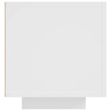 TV Cabinet with LED Lights White 160x35x40 cm