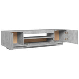 TV Cabinet with LED Lights Concrete Grey 160x35x40 cm - Extra Image