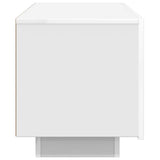 TV Cabinet White 100x35x40 cm Engineered Wood - Rear View