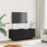 TV Cabinet Black 100x35x40 cm Engineered Wood - Side View