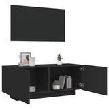 TV Cabinet Black 100x35x40 cm Engineered Wood