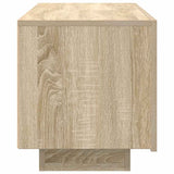 TV Cabinet Sonoma Oak 100x35x40 cm Engineered Wood - Rear View
