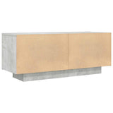 TV Cabinet Concrete Grey 100x35x40 cm Engineered Wood - Rear View