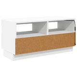TV Cabinet with LED Lights White 80x35x40 cm - Close-Up Angle