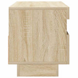 TV Cabinet with LED Lights Sonoma Oak 80x35x40 cm - Close-Up Angle