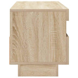TV Cabinet with LED Lights Sonoma Oak 100x35x40 cm