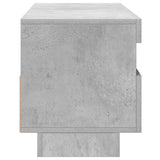 TV Cabinet with LED Lights Concrete Grey 100x35x40 cm - Low Angle