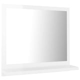 Bathroom Mirror High Gloss White 40x10.5x37 cm Engineered Wood
