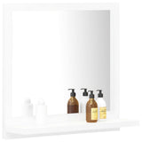 Bathroom Mirror High Gloss White 40x10.5x37 cm Engineered Wood