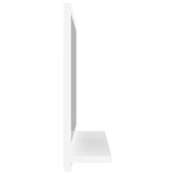 Bathroom Mirror High Gloss White 40x10.5x37 cm Engineered Wood - 45-Degree Angle