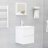 Bathroom Mirror High Gloss White 40x10.5x37 cm Engineered Wood