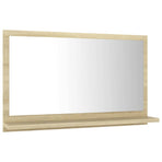 Bathroom Mirror Sonoma Oak 60x10.5x37 cm Engineered Wood