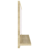 Bathroom Mirror Sonoma Oak 60x10.5x37 cm Engineered Wood - 45-Degree Angle