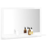 Bathroom Mirror High Gloss White 60x10.5x37 cm Engineered Wood