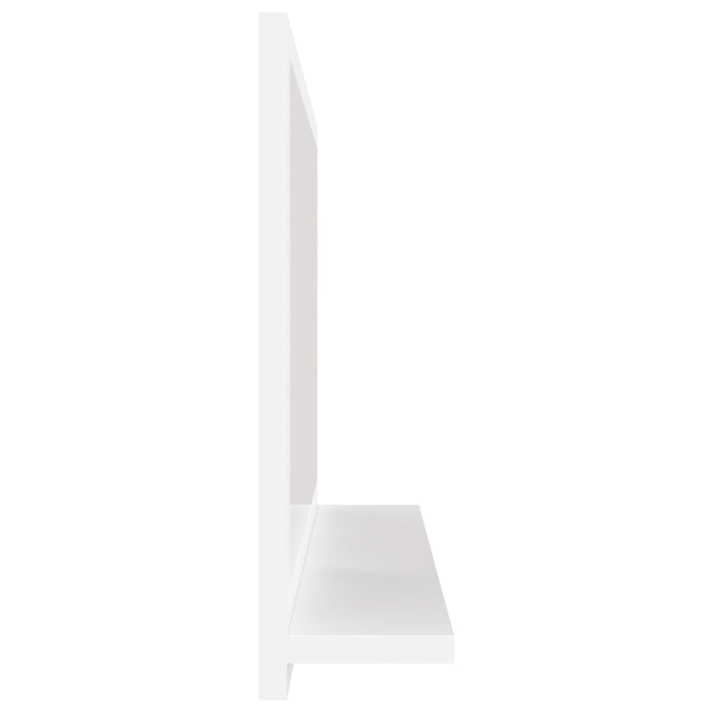 Bathroom Mirror High Gloss White 60x10.5x37 cm Engineered Wood