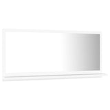 Bathroom Mirror White 80x10.5x37 cm Engineered Wood - Side View
