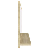 Bathroom Mirror Sonoma Oak 80x10.5x37 cm Engineered Wood - 45-Degree Angle