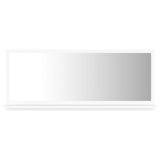 Bathroom Mirror White 90x10.5x37 cm Engineered Wood - Front View