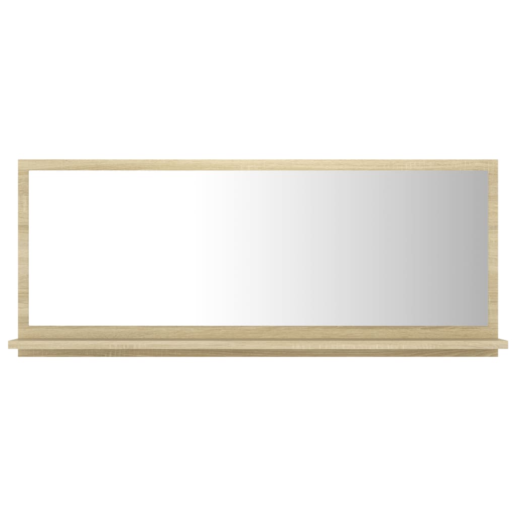 Bathroom Mirror Sonoma Oak 90x10.5x37 cm Engineered Wood