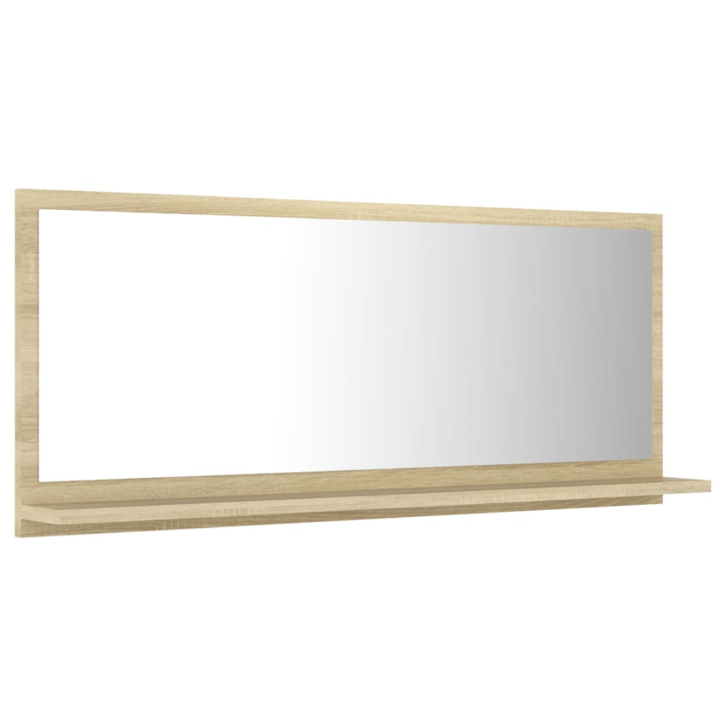 Bathroom Mirror Sonoma Oak 90x10.5x37 cm Engineered Wood