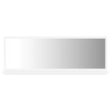 Bathroom Mirror White 100x10.5x37 cm Engineered Wood - Front View