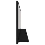 Bathroom Mirror Black 100x10.5x37 cm Engineered Wood